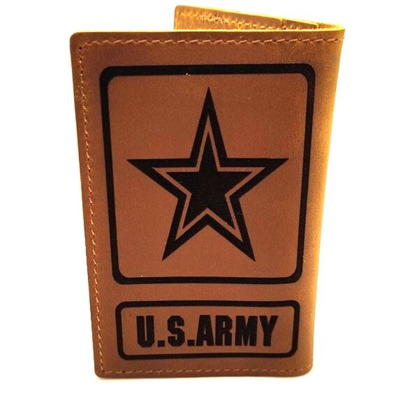 Other - Vintage Old Style Card Holder Cash Wallet Crazy Horse Genuine Leather